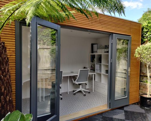 contemporary garden office modern Linea